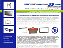 Tablet Screenshot of 3s-pulverbeschichtung.de